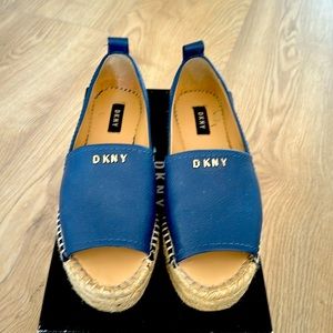 DKNY rich blue espadrilles